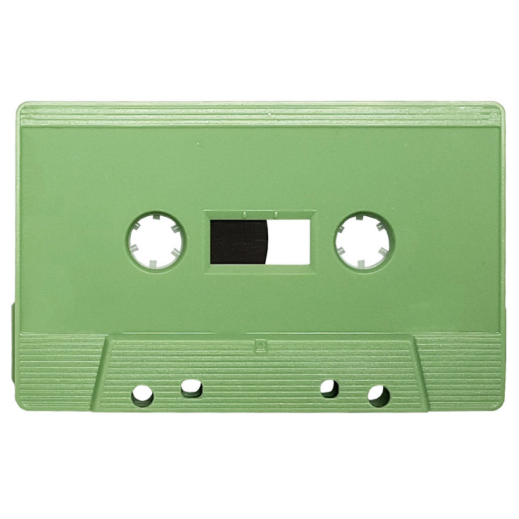Sage Green blank audio cassette tapes Retro Style Media