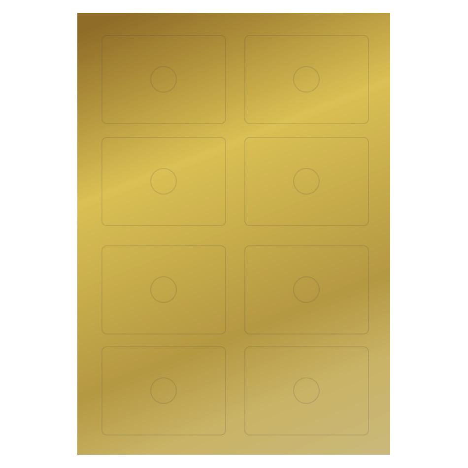 metallic gold labels for