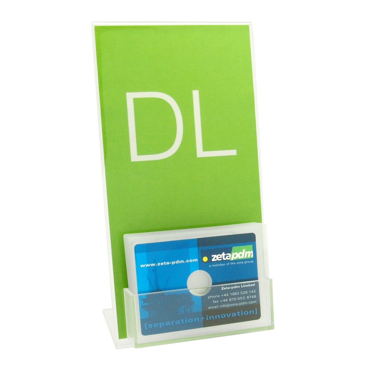 DL Business Card CD DVD Perspex Display Retro Style Media