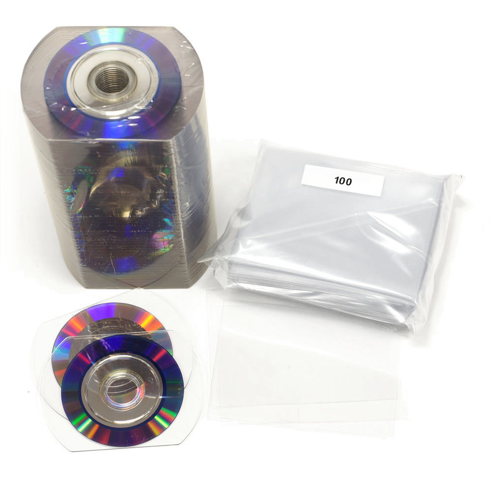 Blank hockey rink DVDs (330MB), pack of 100 Retro Style Media