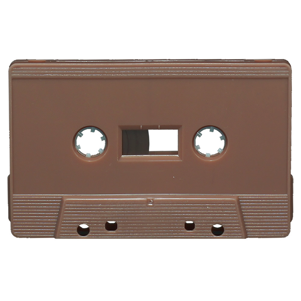 Brown blank audio cassette tapes Retro Style Media