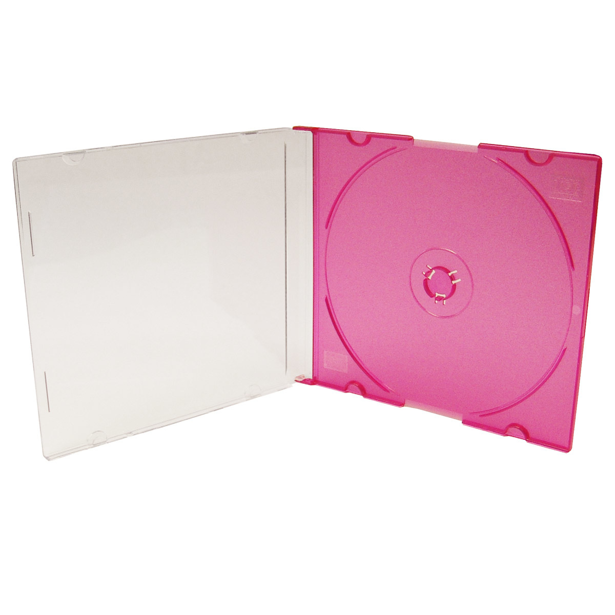 slimline cd jewel case with frosted pink tray retro style blank cd cases