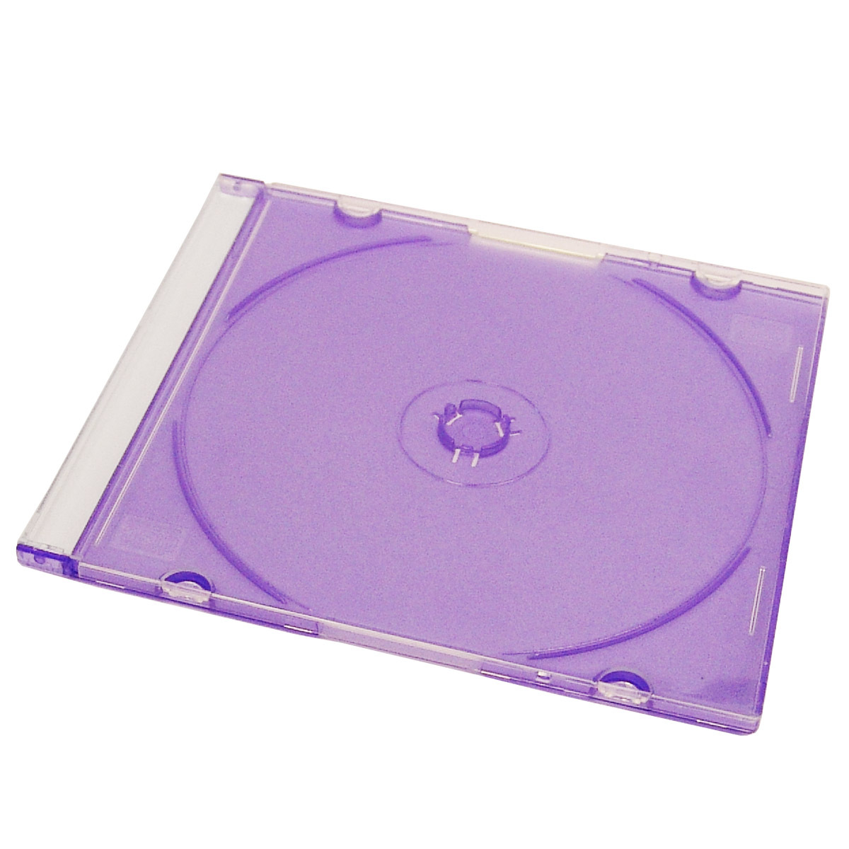 Slimline CD jewel case with frosted purple tray Retro Style Media