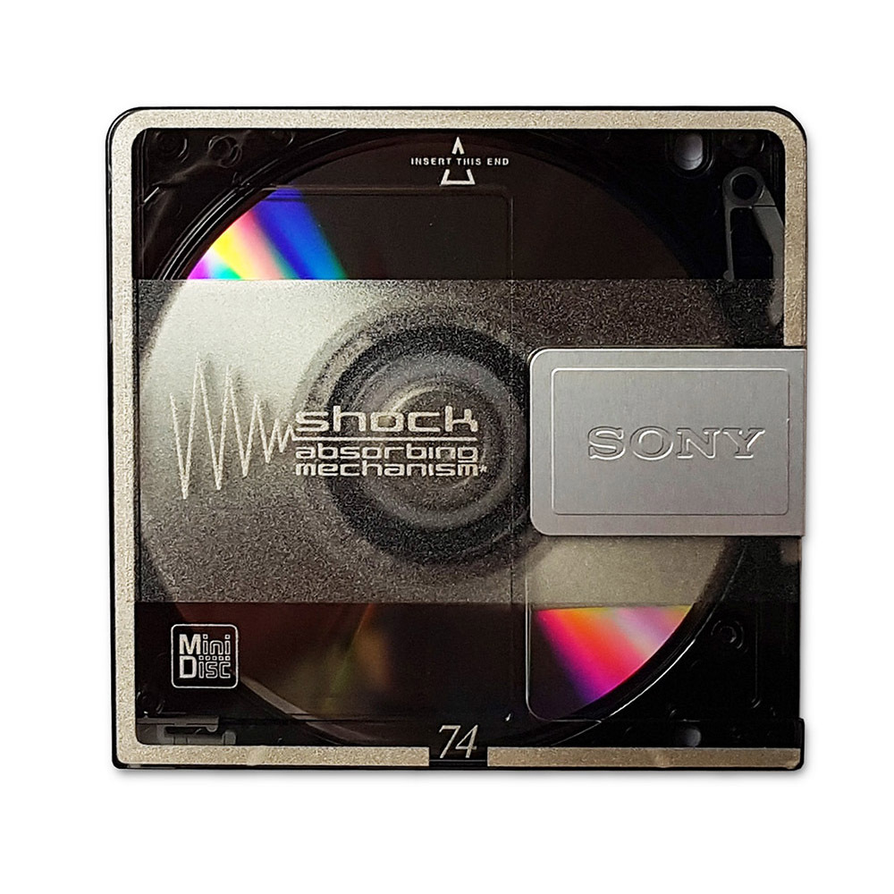 Sony MiniDisc Shock grey 74 minutes Retro Style Media
