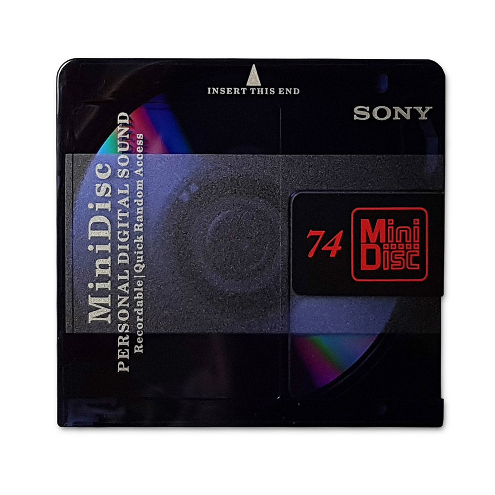 Sony MiniDisc MDW74B 74 minutes Retro Style Media