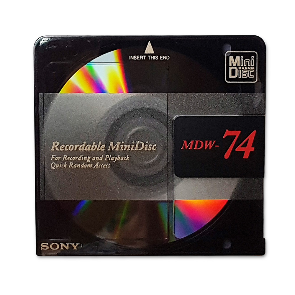 Sony MiniDisc MDW74 minutes Retro Style Media