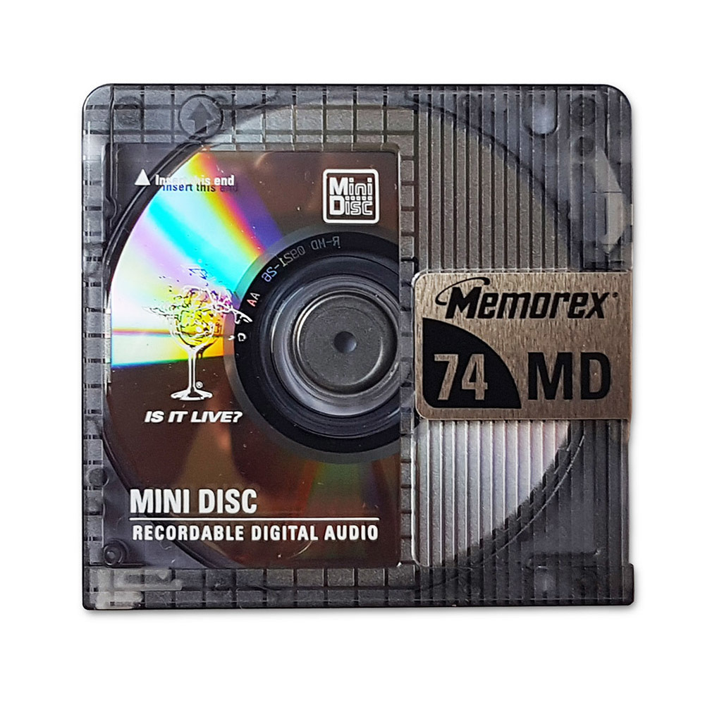 Memorex MiniDisc black 74 minutes Retro Style Media