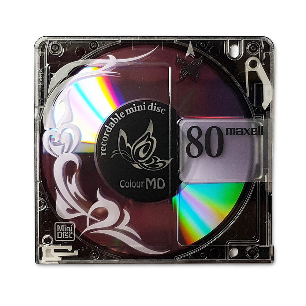 Maxell MiniDisc purple 80 minutes - Retro Style Media