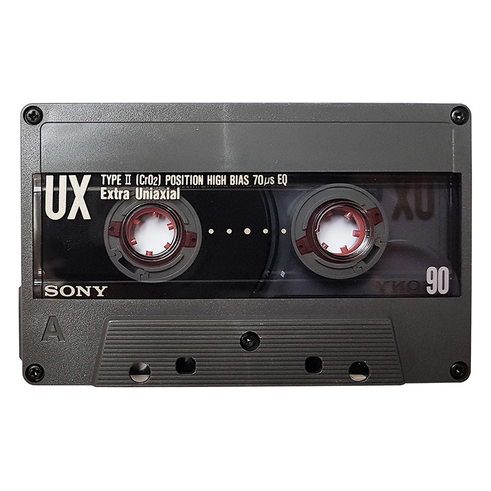 Sony UX90 chrome blank audio cassette tapes Retro Style Media
