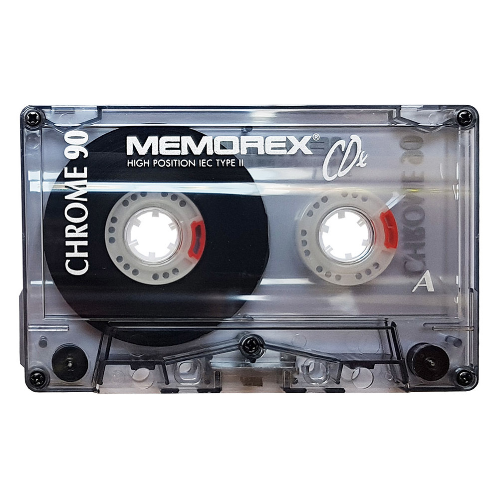 Memorex CDx 90 chrome blank audio cassette tapes Retro Style Media