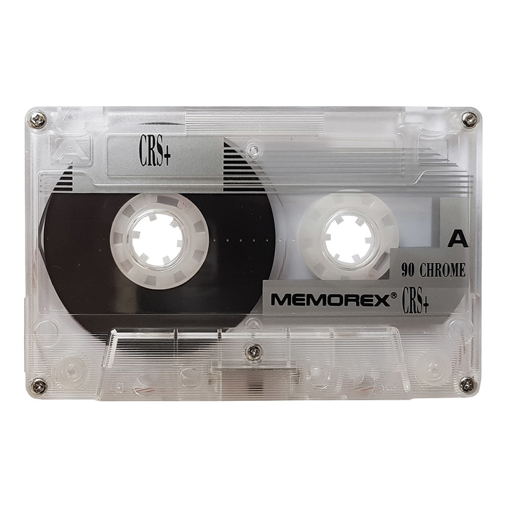 Memorex CRS+ C90 chrome blank audio cassette tapes Retro Style Media