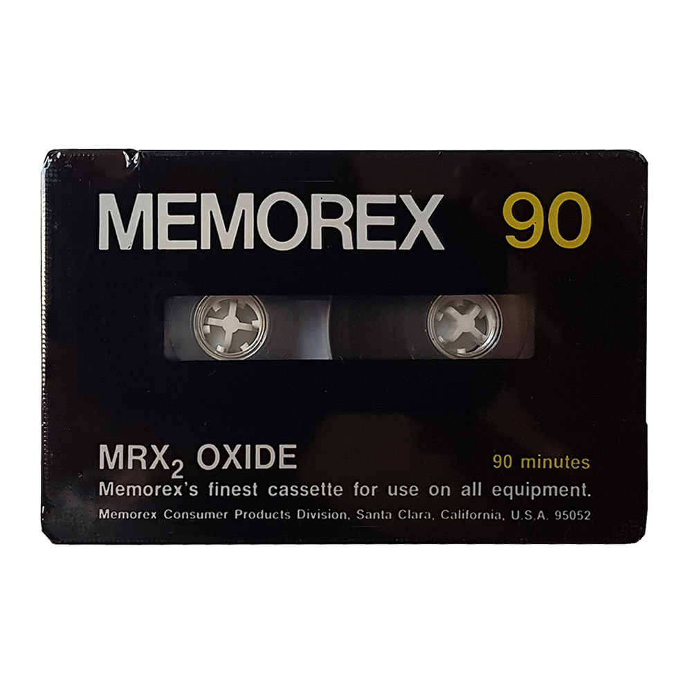 Memorex MRX2 Oxide C90 ferric blank audio cassette tapes Retro Style