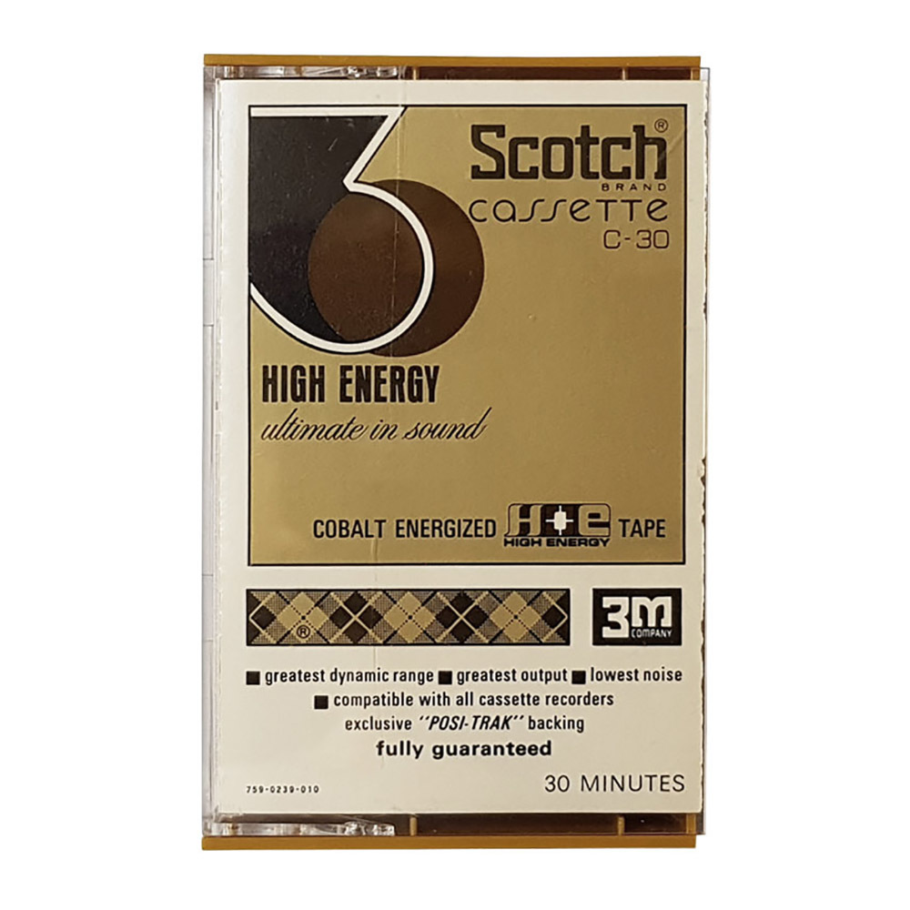 Scotch Vintage C30 early 70's ferric blank audio cassette ...
