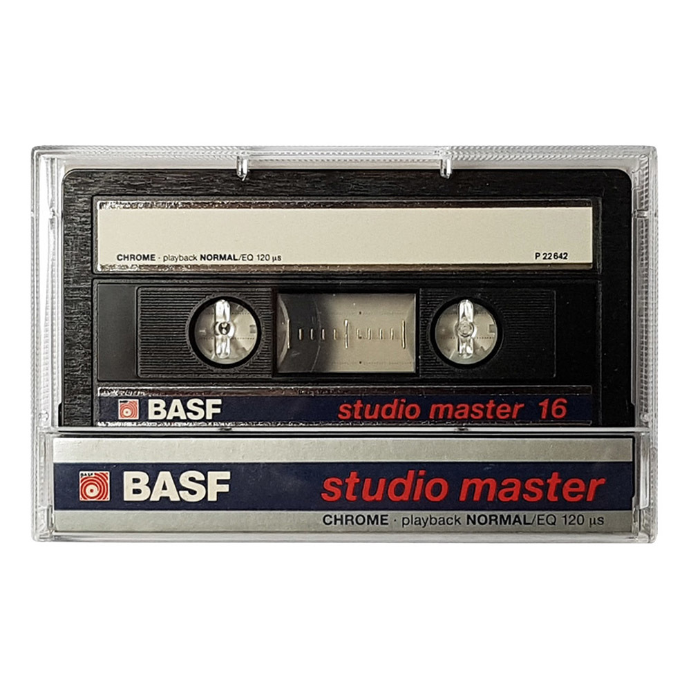 BASF Studio Master C16 'Chrome' blank audio cassette tapes Retro Style Media