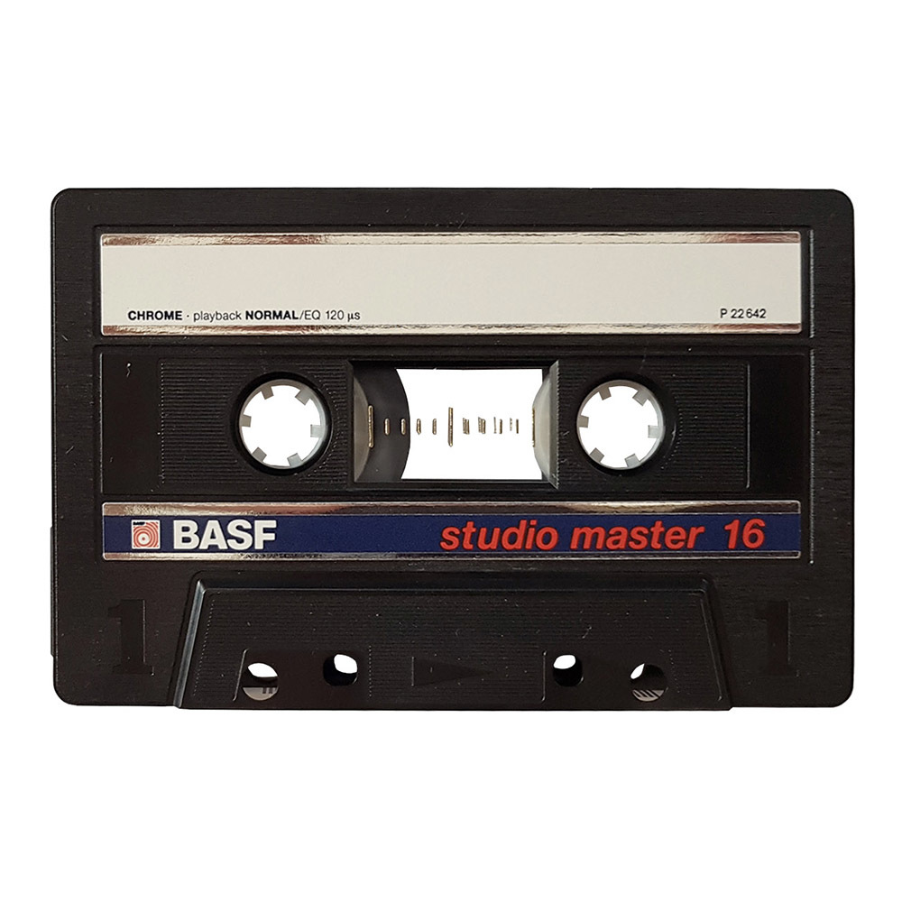 BASF Studio Master C16 'Chrome' blank audio cassette tapes Retro