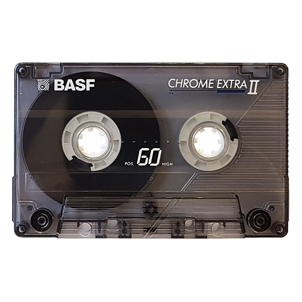 BASF 60 Chrome Extra II (199193) blank audio cassette tapes Retro