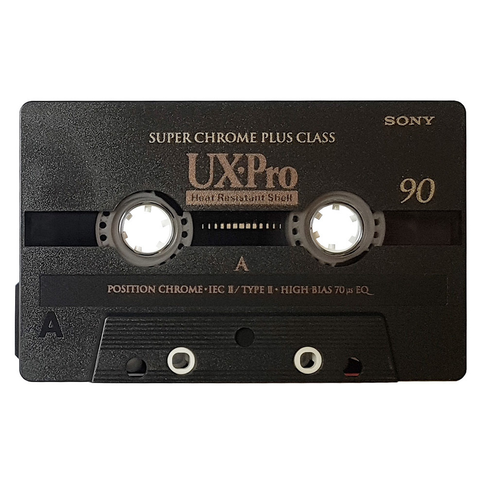 Sony UXPro 90 chrome blank audio cassette tapes Retro Style Media