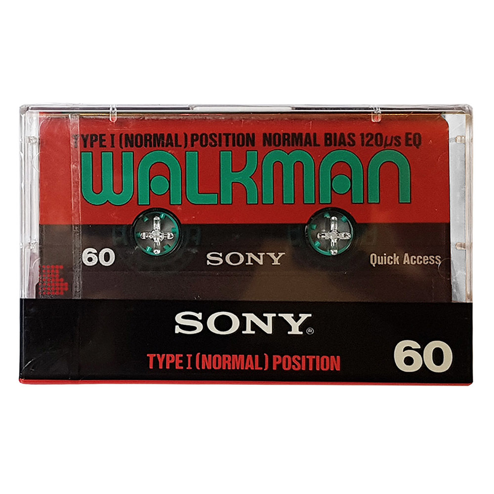 Sony Walkman 60 ferric blank audio cassette tapes Retro Style Media