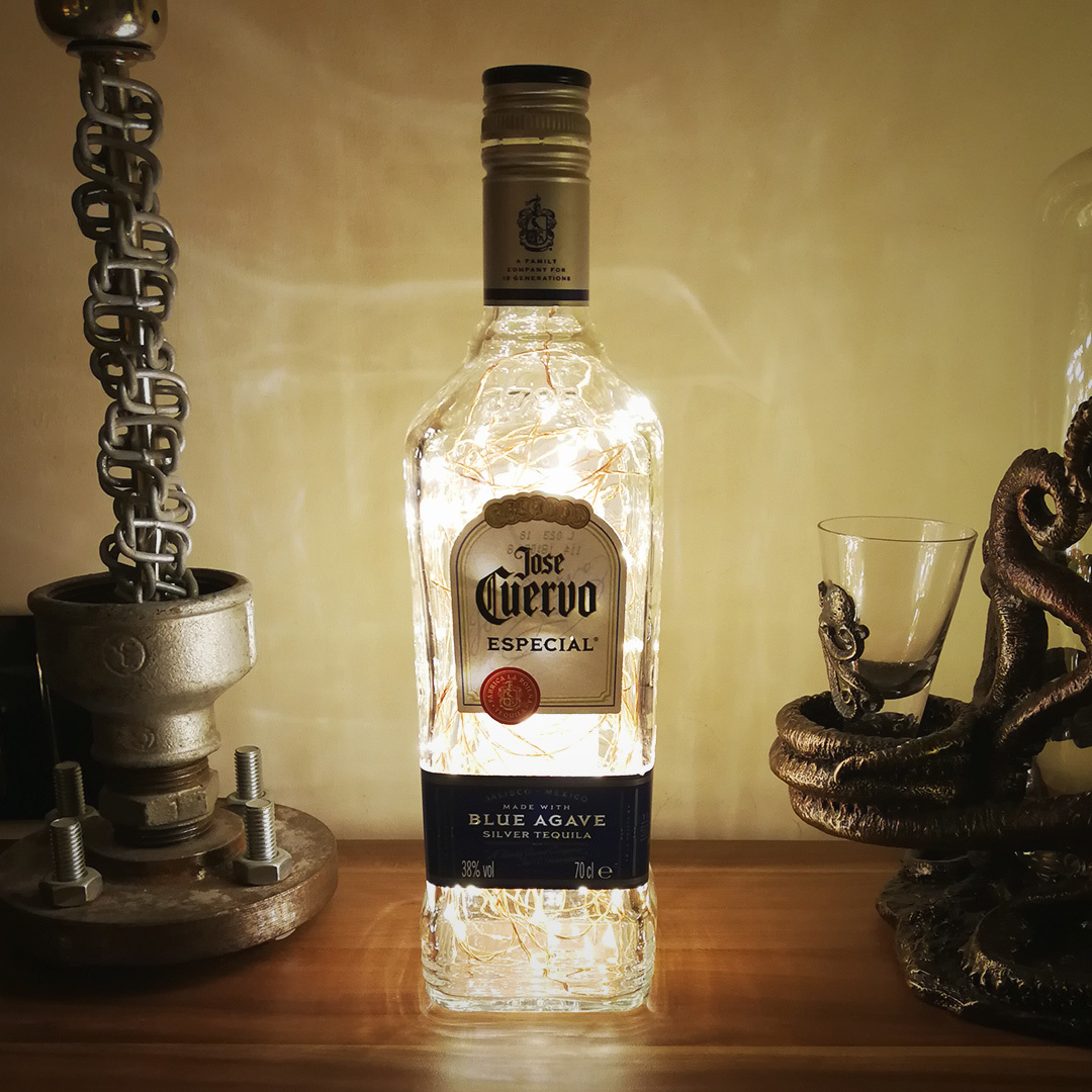 Jose Cuervo Silver Tequila LED bottle Tequila Bottle Lights: Retro Style Media