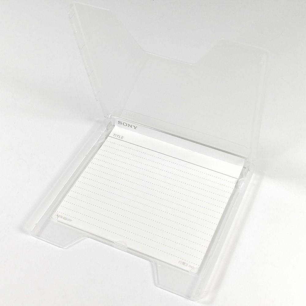 Clear MiniDisc frosted slide case Retro Style Media
