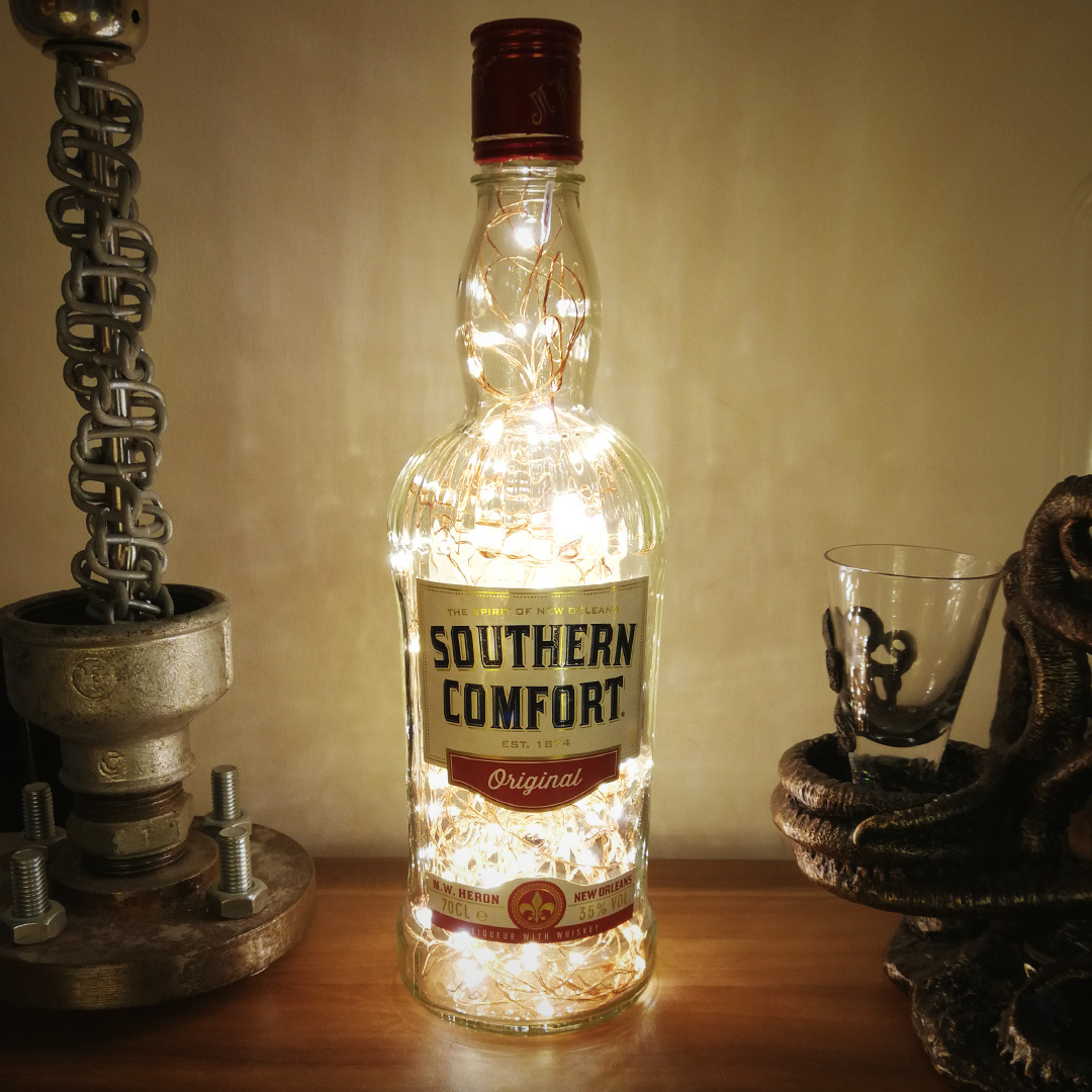 Southern Comfort Whiskey Liqueur Led Bottle Light 70cl Retro