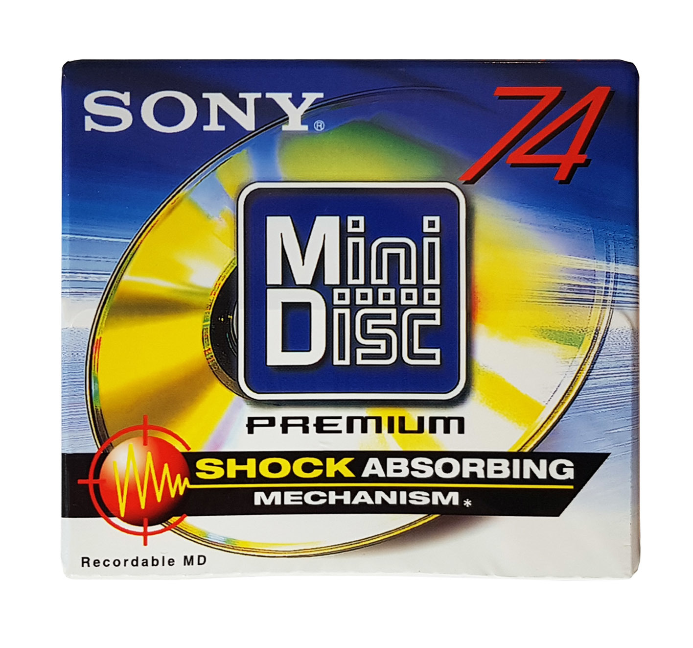 Sony MiniDisc MDW74D 74 minutes Retro Style Media