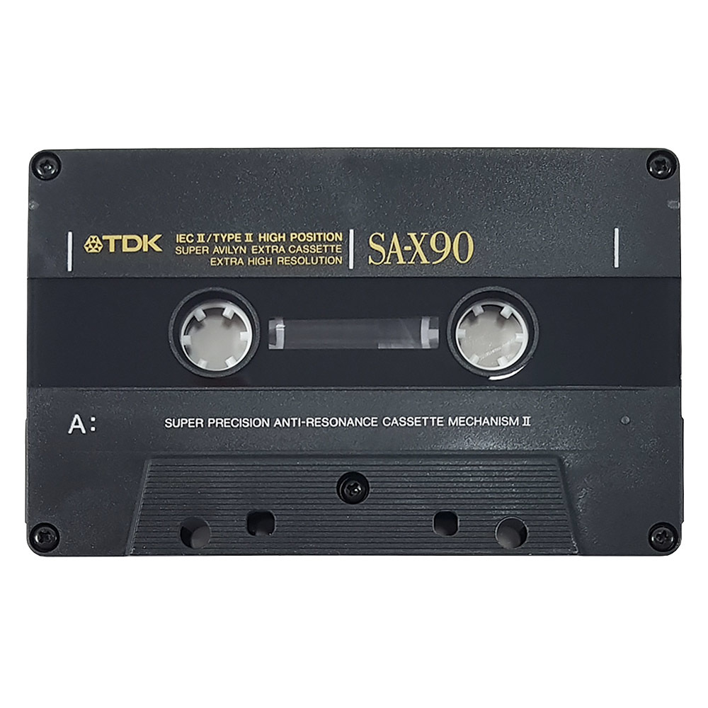 TDK SAX90 (199091) chrome blank audio cassette tapes Retro Style Media