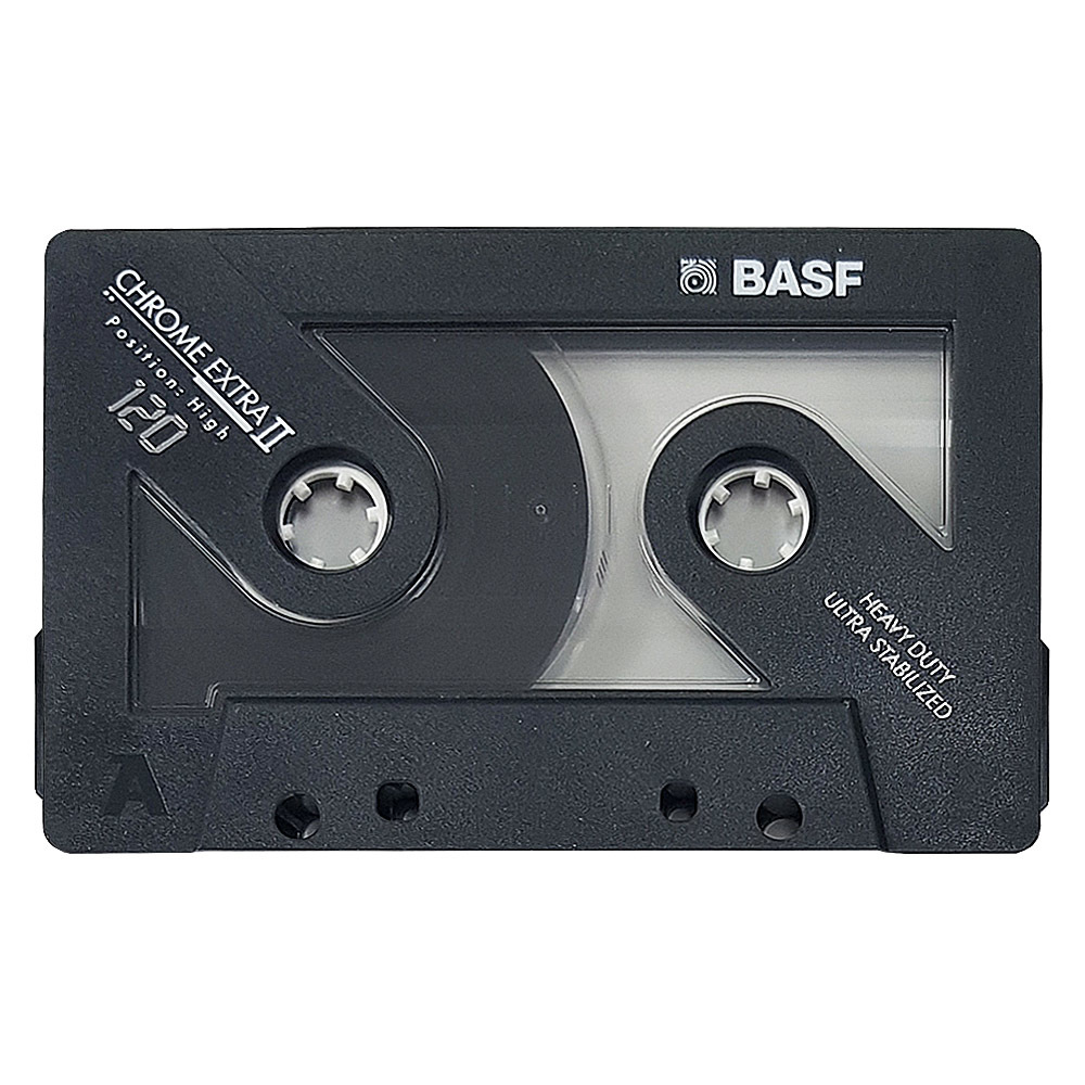 BASF 120 Chrome Extra II (199193) blank audio cassette tapes Retro