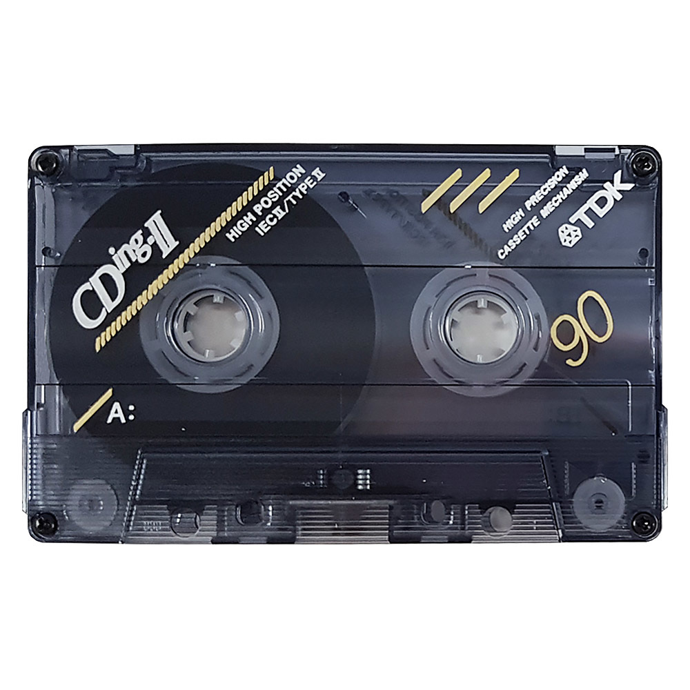 TDK CDingII 90 (1997) chrome blank audio cassette tapes Retro Style Media
