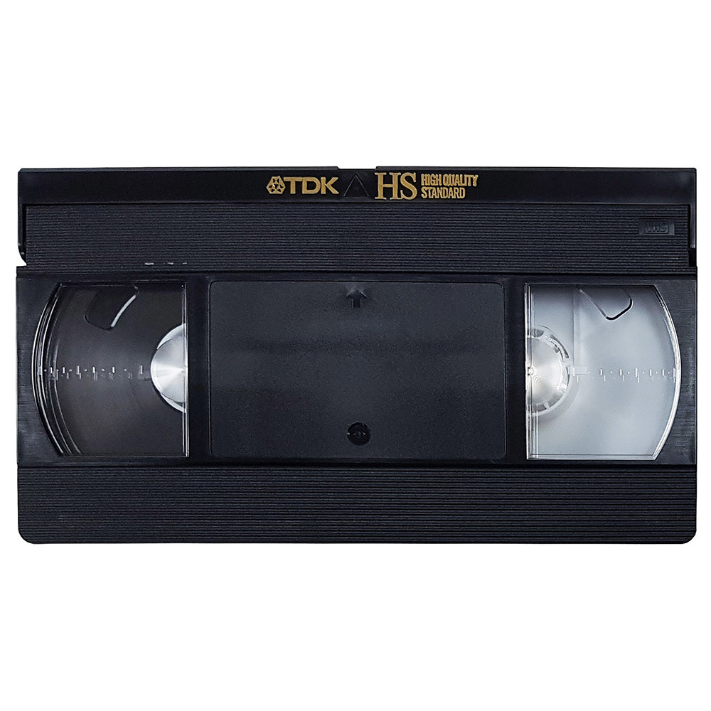TDK HS240 VHS cassette tape Retro Style Media