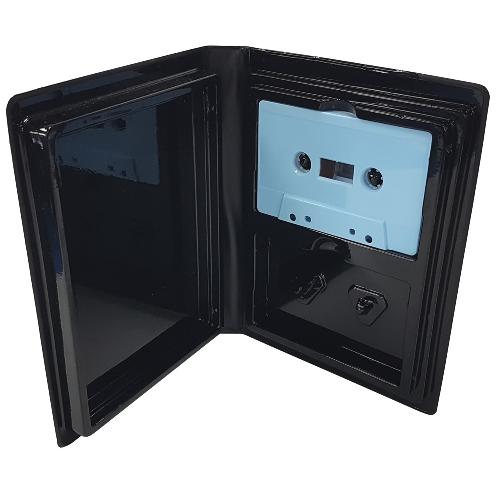 Black dual cassette 'rave' style case Retro Style Media