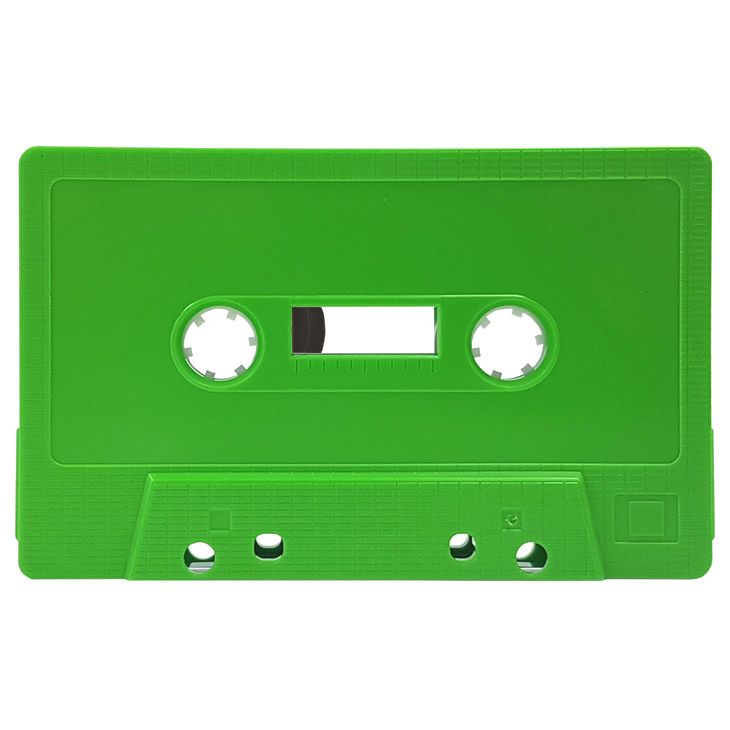 Arkal narrow window green blank audio cassette tapes Retro Style Media