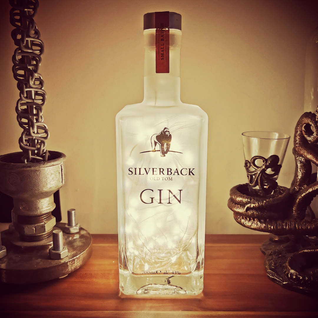 Silverback gin LED bottle light, 70cl - Retro Style Media