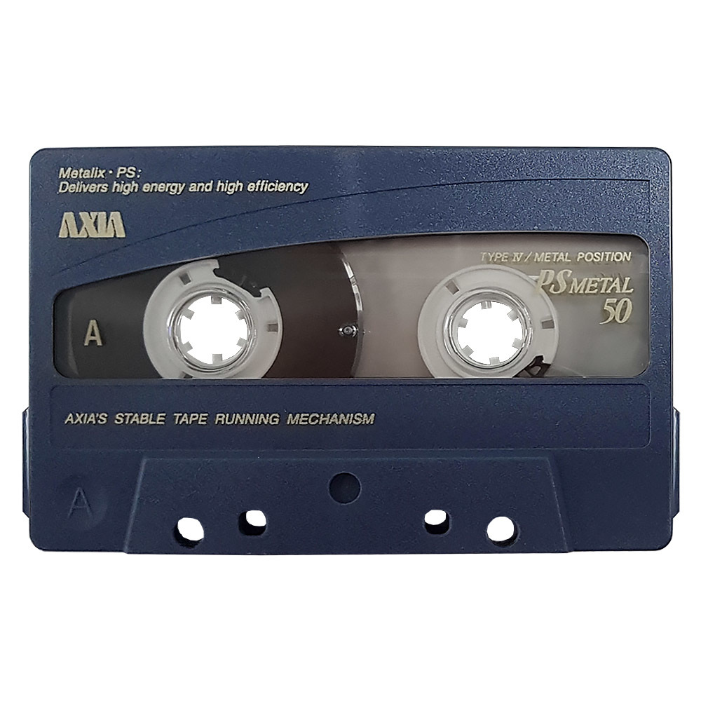 Axia Ps Metal 50 Blank Audio Cassette Tapes Retro Style Media