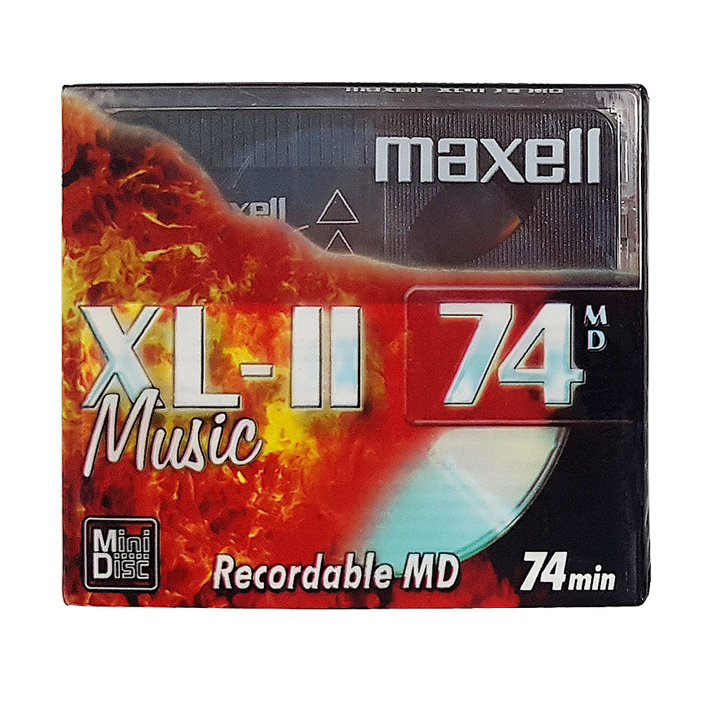 Maxell MiniDisc XL II 74 Minutes Retro Style Media