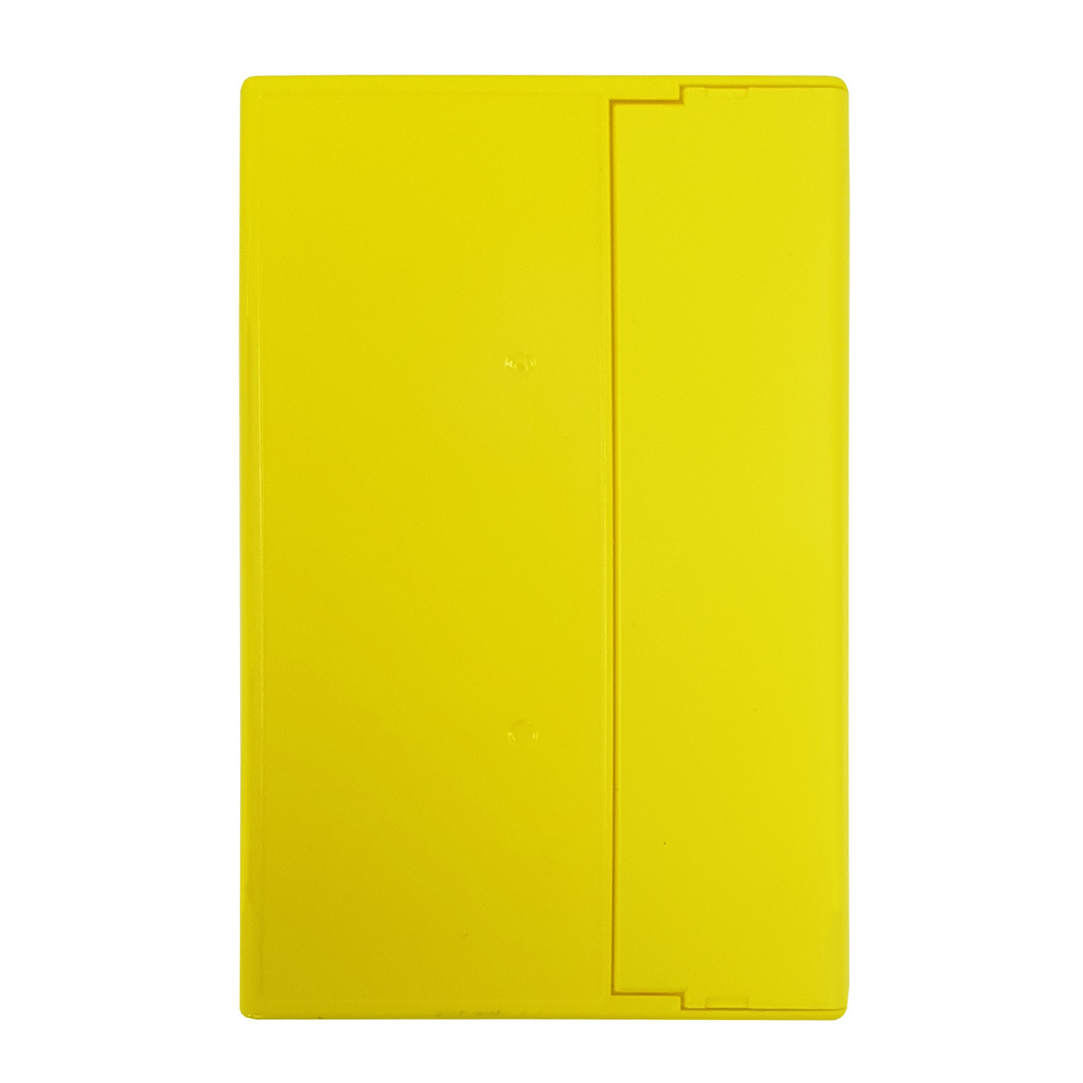 Yellow opaque recycled single cassette case Retro Style Media