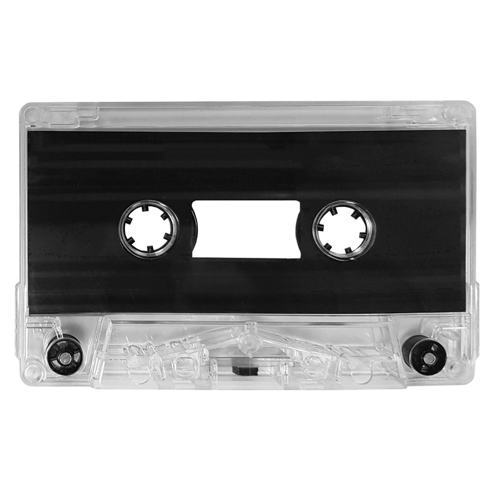 Clear blank audio cassette tapes Retro Style Media