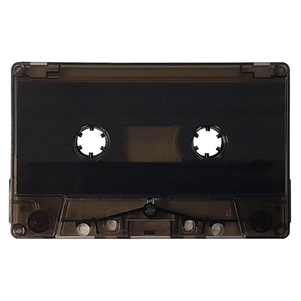 Clear Smokey Brown blank audio cassette tapes Retro Style Media